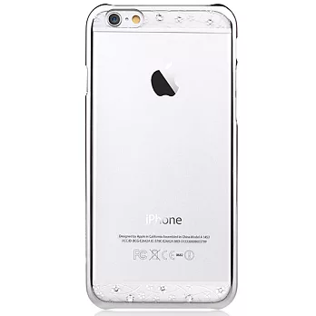 Comma iPhone 6 Plus 星空水鑽電鍍外殼香檳銀