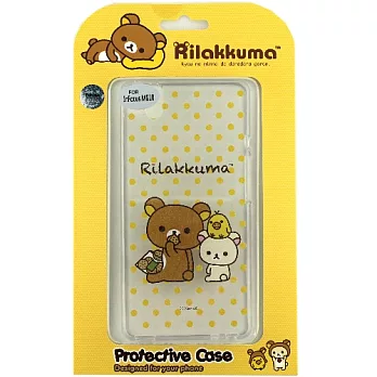 Rilakkuma 拉拉熊/懶懶熊 InFocus M810 彩繪透明保護軟套-點點好朋友
