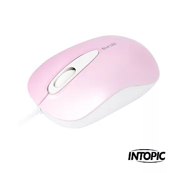 INTOPIC 廣鼎- UFO 飛碟藍光滑鼠 MS-BL075甜心粉