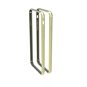 fnte iPhone 6 Plus超輕量雙色鋁合金框淡雅金