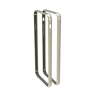 fnte iPhone 6 Plus超輕量雙色鋁合金框經典銀