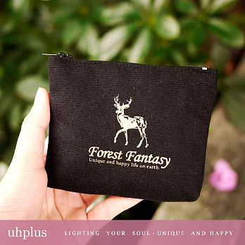 uhplus Forest Fantasy /奇幻森林小物包(麋鹿黑)