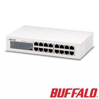 BUFFALO 16 Port 交換器LSW4-GT-16NSRTW