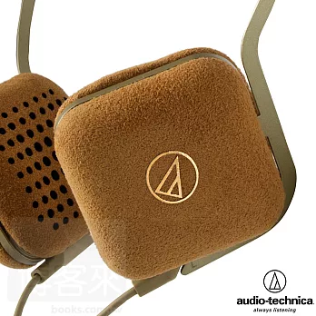 鐵三角 ATH-UN1 金色GD 觸感良好的超級麂皮 時尚風格 頭戴式耳機金色