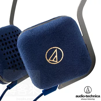 鐵三角 ATH-UN1 海軍藍NV 觸感良好的超級麂皮 時尚風格 頭戴式耳機海軍藍
