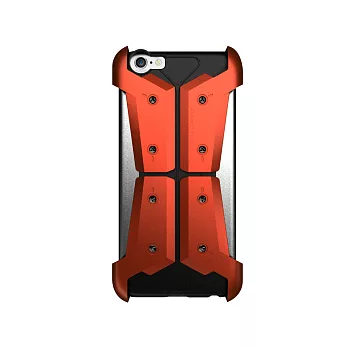 入門版橘紅色CORESUIT裝甲風格飾板+ i6手機殼橘紅色