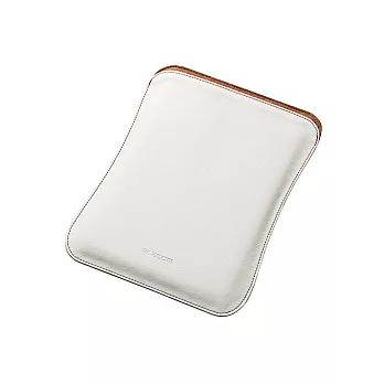 ELECOM iPad Air2 皮革收納套-白