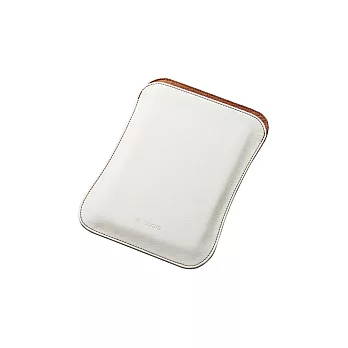 ELECOM iPadmini2皮革收納套-白