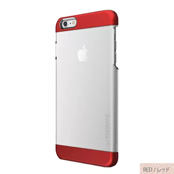 【日本MOTOMO】Wing透明感手機保護殼iPhone6 Plus紅