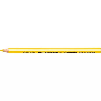 STABILO 德國天鵝牌 Trio thick系列 三角筆身色鉛筆 單支黃色