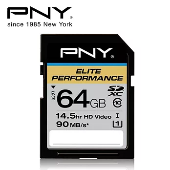 PNY 必恩威 64GB SDXC UHS-1 90M/s 記憶卡