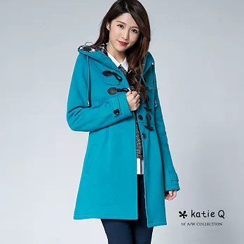 【KatieQ】潮流嚴選輕柔修身大衣(2色)-M-2LM藍色