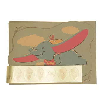 《sun-star》迪士尼夢幻時光系列復古造型信紙組(小飛象)