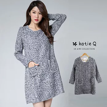 【KatieQ】金莎點綴混色絨毛上衣-FREEFREE混色