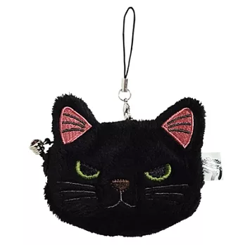 SCRATCH ,日本抓抓貓絨毛捲線器零錢包_Black