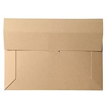 [MUJI 無印良品]牛皮紙折疊式信件收納盒/A4