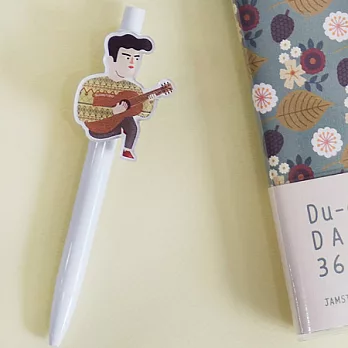 Du-dum 0.5mm黑色原子筆-野餐男孩
