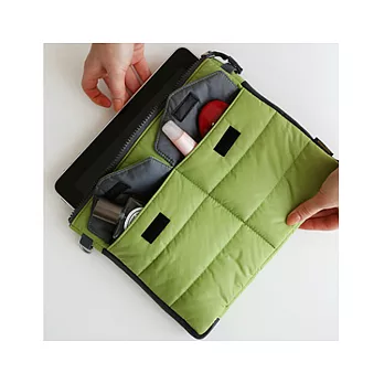 手拎式數碼整理包中包-綠色