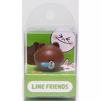 LINE FRIENDS耳機塞熊大愛睡覺