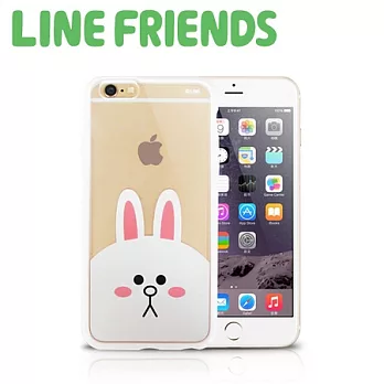 LINE FRIENDS iPhone 6經典款透明硬式保護殼兔兔LN-I6PK