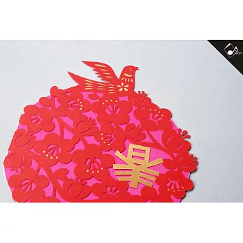 知音文創/中式雷射賀卡/春燕高飛