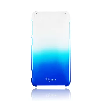 Lilycoco HTC Desire EYE 漸層透亮 硬式超薄保護殼漸層藍