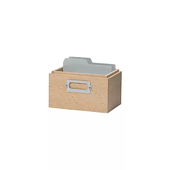 《ideaco》tsumugi 堆疊式木製置物名片盒Gray
