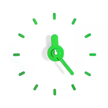 【On-Time Wall Clock】牆上貼・時計 Color-Green