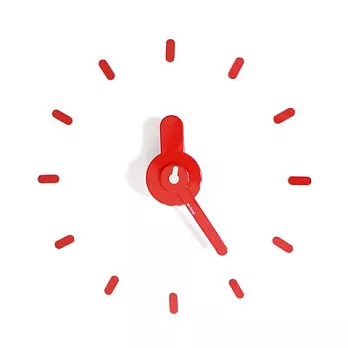 【On Time Wall Clock】牆上貼・時計 Color-Red