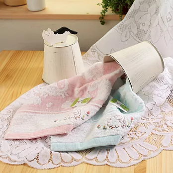 【taoru】喜羊羊 - 日本毛巾 34x35 cm (方巾) - 除了軟還是軟的觸感，就好像真的在摸羊咩咩一樣！咩～粉紅美羊羊