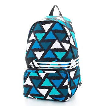 ADIDAS 遊戲世界三角格紋塗鴉後背包三角格紋