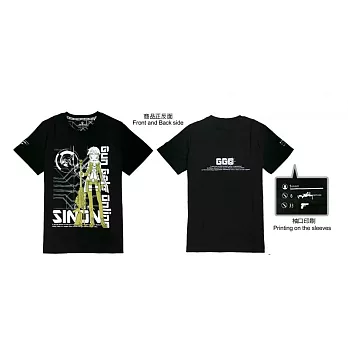 刀劍神域Ⅱ-潮流T-shirt(詩音)S黑色