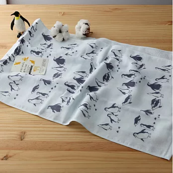 【taoru】動物趴趴走| 企鵝啪啪- 日本毛巾 33x105cm (手巾、紗布毛巾)