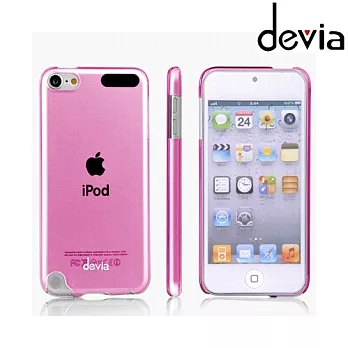 Devia iPod touch 5 透明防刮保護殼 桃紅色