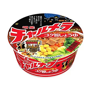 日本【明星】風笛碗麵-濃醇醬油