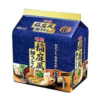 日本【明星】稻庭風細烏龍麵-5食