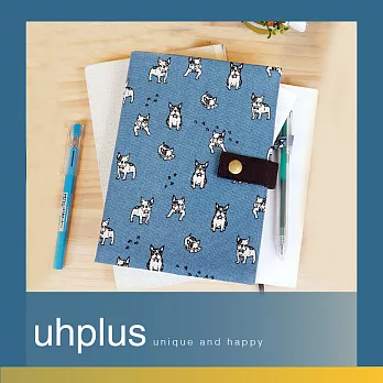 uhplus Fabric Diary 手帳套- 小法鬥(水藍)