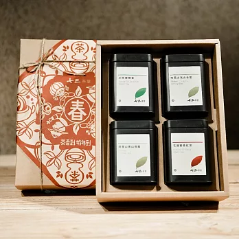 【七三茶堂】果然是好茶禮盒/三峽碧螺春,阿里山高山烏龍,阿里山高山金萱,花蓮蜜香紅茶(袋茶)