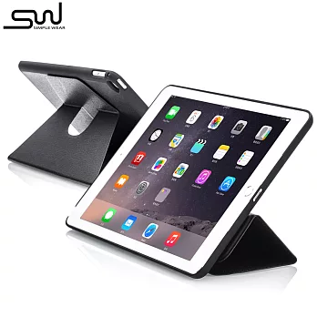 SIMPLE WEAR iPad Air 2 Cover-Mate Deluxe 專用磁吸式硬殼保護套 -黑