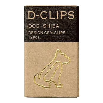 MIDORI 狗狗貓咪造型迴紋針-柴犬