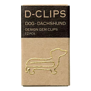MIDORI 狗狗貓咪造型迴紋針-臘腸狗