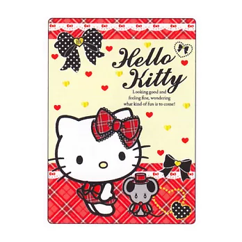 Sanrio HELLO KITTY墊板(格紋淑女)