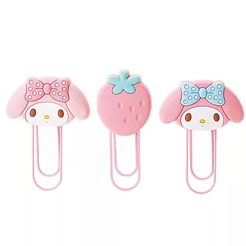 Sanrio 美樂蒂造型迴紋針夾組(一組三入)