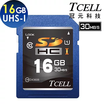 TCELL冠元 SDHC UHS-I 16GB 30MB/s高速記憶卡 Class10