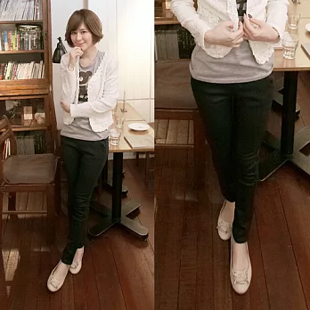 ROSE。超保暖加厚版厚刷毛刷色褲 黑系M