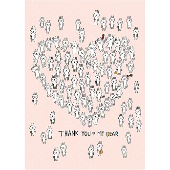 《hahahana》設計明信片｜Thank you