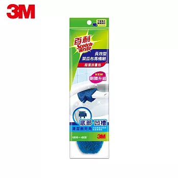 3M 長效型菜瓜布馬桶刷促銷包組合(1柄+4刷頭)