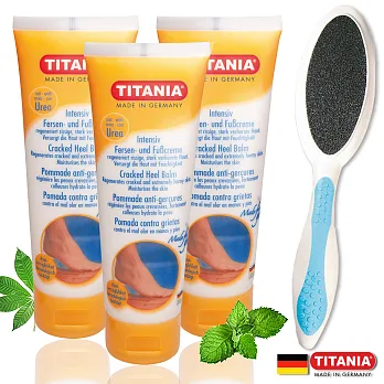 德你雅TITANIA極致龜裂修護足霜(75ml)3入組