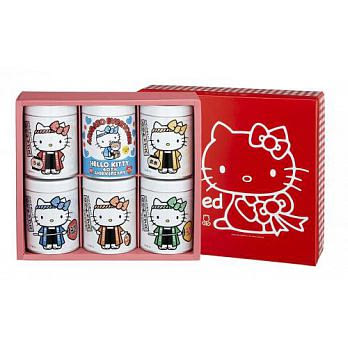 【山本海苔店】Hello Kitty 夾心海苔6入珍藏禮盒-含40週年紀念款(六入:梅子＆芝麻＆玄米&芥末&蜂蜜柚子&鮪魚)