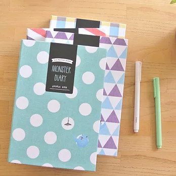 Monster Diary 小怪獸半年誌布面款 v.2-圓點